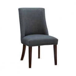 Alessio Grey Linen Like Polyester Upholstered Dining Chair (Set of 2) by Powell Company -Powell Company Shop espresso powell company dining chairs hd1676dc21 c3 1000