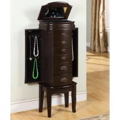 Italian Influenced Espresso Jewelry Armoire by Powell Company -Powell Company Shop espresso powell company jewelry armoires 358 315 4f 1000