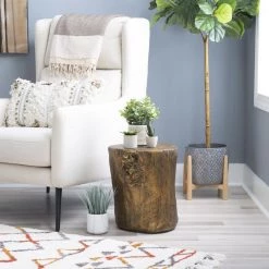 Piccadilly Gold End Table Stool by Powell Company -Powell Company Shop gold powell company end side tables hd1538a20g 31 1000