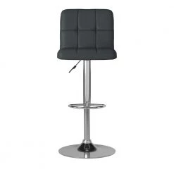 Wilson Bar Stool Grey by Powell Company -Powell Company Shop gray chrome powell company bar stools hd1135b19bs c3 1000