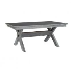 Turino 5-Piece Gray Oak Stain and Tan Dining Set by Powell Company -Powell Company Shop gray oak stain finish tan fabric powell company dining room sets 457 417m1 c3 1000