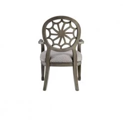 Darla Grey Spider Web Back Accent Chair with Leopard Upholstery by Powell Company
