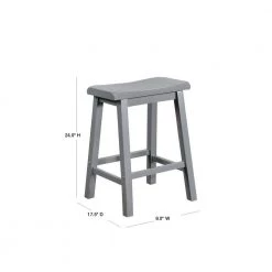 Werner 24 in. Grey Counter Stool by Powell Company -Powell Company Shop gray powell company bar stools hd1175b19cs 40 1000