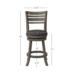 Rutledge 24" Counter Stool Grey by Powell Company -Powell Company Shop gray powell company bar stools hd1285c19 4f 1000