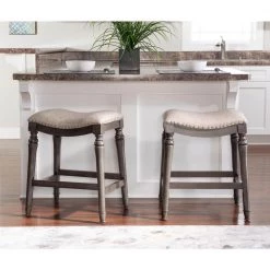 Hynes 24 in. Grey Counter Stool by Powell Company -Powell Company Shop gray powell company bar stools hd1350b19cs 31 1000