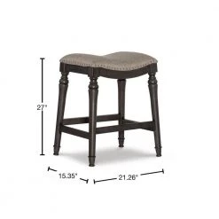 Hynes 24 in. Grey Counter Stool by Powell Company -Powell Company Shop gray powell company bar stools hd1350b19cs 40 1000