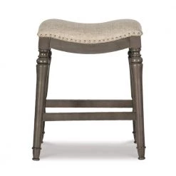 Hynes 24 in. Grey Counter Stool by Powell Company -Powell Company Shop gray powell company bar stools hd1350b19cs 66 1000
