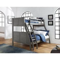 Allen Grey Twin Over Full Bunk Bed by Powell Company -Powell Company Shop gray powell company bunk beds hd1107y19g 44 1000