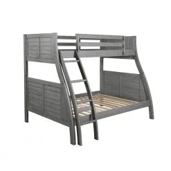 Allen Grey Twin Over Full Bunk Bed by Powell Company -Powell Company Shop gray powell company bunk beds hd1107y19g 4f 1000