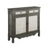 Paradise 40 in. W Grey 36 in. H Rectangular Wood Console Cabinet with 2-Drawers and Hidden Shelf by Powell Company 2 Paradise 40 in. W Grey 36 in. H Rectangular Wood Console Cabinet with 2-Drawers and Hidden Shelf by Powell Company -Powell Company Shop gray powell company console tables hd1781ct21 64 1000