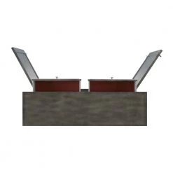 Paradise 40 in. W Grey 36 in. H Rectangular Wood Console Cabinet with 2-Drawers and Hidden Shelf by Powell Company -Powell Company Shop gray powell company console tables hd1781ct21 a0 1000