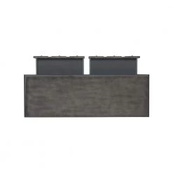 Cindie 38 in. W Grey 34.75 in. H Rectangular Wood Console Table with 2-Drawers and Shelf by Powell Company -Powell Company Shop gray powell company console tables hd221816 a0 1000