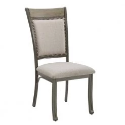 Chasin Pewter Gray Wash Side Chair by Powell Company