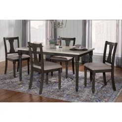 5-Piece Powell Angie Grey Dining Set by Powell Company -Powell Company Shop gray powell company dining room sets hd1473ds520 31 1000