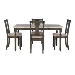5-Piece Powell Angie Grey Dining Set by Powell Company