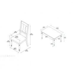 5-Piece Powell Angie Grey Dining Set by Powell Company -Powell Company Shop gray powell company dining room sets hd1473ds520 fa 1000