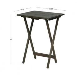 Argo Grey Snack Tray Table Set by Powell Company -Powell Company Shop gray powell company end side tables hd1275d19 76 1000