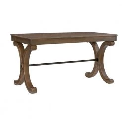 56.5 in. Gray Rectangular 3 -Drawer Writing Desk with X-side Panels by Powell Company 18 56.5 in. Gray Rectangular 3 -Drawer Writing Desk with X-side Panels by Powell Company -Powell Company Shop gray powell company writing desks hd1029a19g 4f 1000