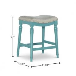 Jackson 24 in. Teal Blue Counter Stool by Powell Company -Powell Company Shop gray teal blue powell company bar stools hd1395c19t 40 1000