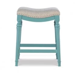 Jackson 24 in. Teal Blue Counter Stool by Powell Company -Powell Company Shop gray teal blue powell company bar stools hd1395c19t c3 1000