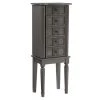 Trisha Grey Wash Jewelry Armoire 14 in. W x 10 in. D x 37 in. H by Powell Company -Powell Company Shop gray wash powell company jewelry armoires hd1602ja21 64 1000