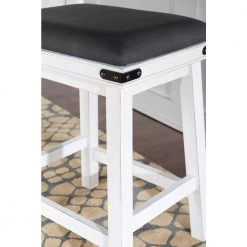 Blashaw 24 in. White Counter Stool by Powell Company -Powell Company Shop gray white powell company bar stools hd1353b19cs 44 1000