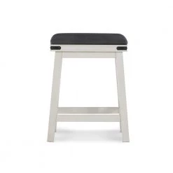 Blashaw 24 in. White Counter Stool by Powell Company -Powell Company Shop gray white powell company bar stools hd1353b19cs c3 1000