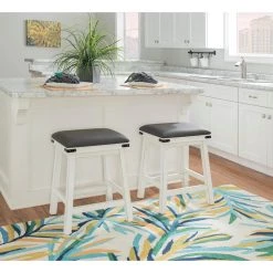 Blashaw 24 in. White Counter Stool by Powell Company -Powell Company Shop gray white powell company bar stools hd1353b19cs fa 1000