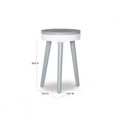 Fannin Grey Side Table with Lift Top Storage by Powell Company 12 Fannin Grey Side Table with Lift Top Storage by Powell Company -Powell Company Shop gray white powell company kids tables chairs hd1379a19g 40 1000