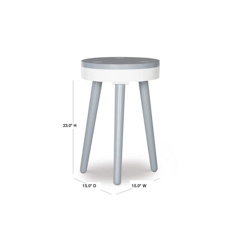 Fannin Grey Side Table with Lift Top Storage by Powell Company 5 Fannin Grey Side Table with Lift Top Storage by Powell Company - Image 3
