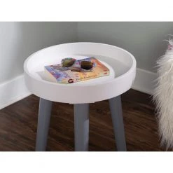 Fannin Grey Side Table with Lift Top Storage by Powell Company 14 Fannin Grey Side Table with Lift Top Storage by Powell Company -Powell Company Shop gray white powell company kids tables chairs hd1379a19g 4f 1000