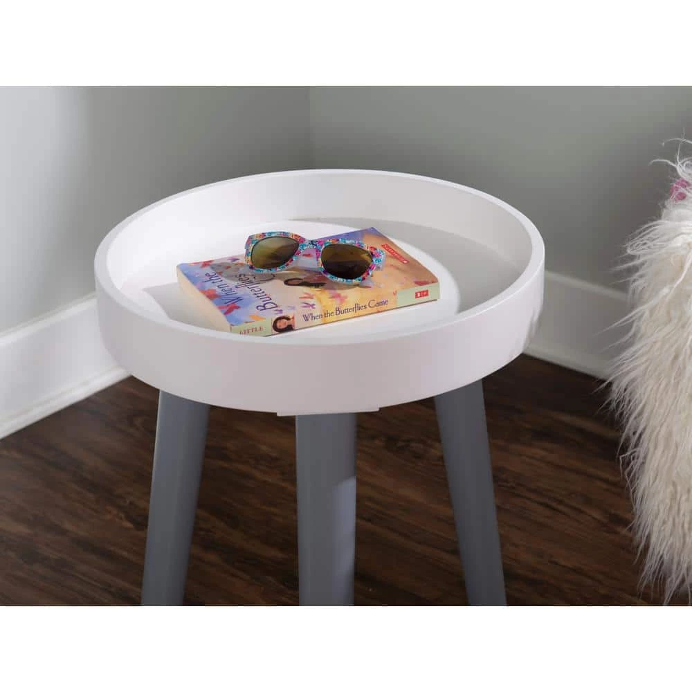 Fannin Grey Side Table with Lift Top Storage by Powell Company 7 Fannin Grey Side Table with Lift Top Storage by Powell Company - Image 5