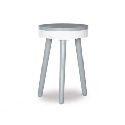 Fannin Grey Side Table with Lift Top Storage by Powell Company