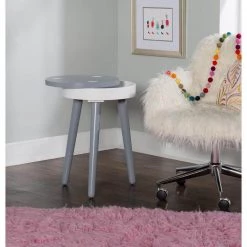 Fannin Grey Side Table with Lift Top Storage by Powell Company 13 Fannin Grey Side Table with Lift Top Storage by Powell Company -Powell Company Shop gray white powell company kids tables chairs hd1379a19g c3 1000