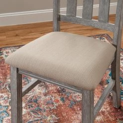 Krause Gray Oak stain Side Chair by Powell Company -Powell Company Shop grey oak stain powell company dining chairs hd1223d19sc 1d 1000