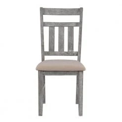 Krause Gray Oak stain Side Chair by Powell Company -Powell Company Shop grey oak stain powell company dining chairs hd1223d19sc c3 1000