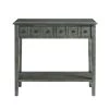 Strand 34.75 in Grey 2-Drawer Console Table by Powell Company -Powell Company Shop grey powell company console tables hd1565a20g 64 1000