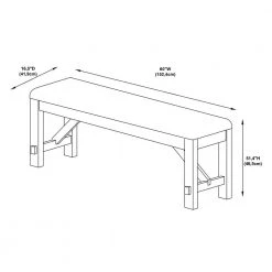 Krause Grey Oak Stain Bench by Powell Company 18 Krause Grey Oak Stain Bench by Powell Company -Powell Company Shop grey powell company dining benches hd1223d19b fa 1000
