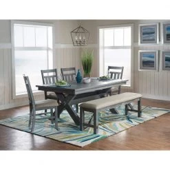 6-Piece Powell Krause Dining Set by Powell Company -Powell Company Shop grey powell company dining room sets hd1384d196 31 1000