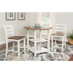 3-Piece Lenny Silver Birch Counter Set by Powell Company -Powell Company Shop grey powell company dining room sets hd1406d19 31 1000
