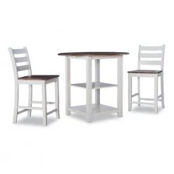 3-Piece Lenny Silver Birch Counter Set by Powell Company