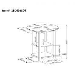 3-Piece Lenny Silver Birch Counter Set by Powell Company -Powell Company Shop grey powell company dining room sets hd1406d19 fa 1000