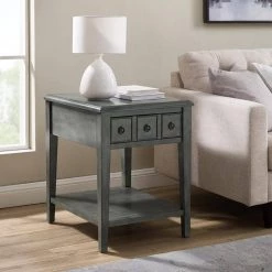 Strand Grey Accent Side Table by Powell Company -Powell Company Shop grey powell company end side tables hd1568et20g 31 1000
