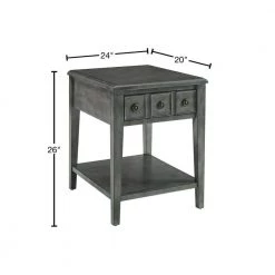Strand Grey Accent Side Table by Powell Company -Powell Company Shop grey powell company end side tables hd1568et20g 40 1000