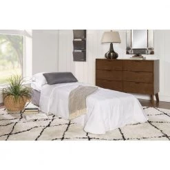 Brooks 31 in. W Grey Polyester Twin Sofa Bed by Powell Company -Powell Company Shop grey powell company sofa beds hd1155s19g 66 1000