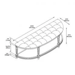 Ward Charcoal Grey Wash Demilune Bench by Powell Company -Powell Company Shop grey wash powell company bedroom benches hd1163s19 4f 1000