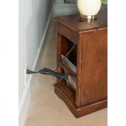 Butte 24 in. L Hazelnut 24 in. H Rectangle Wood Flip-Top Accent Table with 3 Meter Long USB cord by Powell Company -Powell Company Shop hazelnut powell company coffee tables hd1726at21 1d 1000