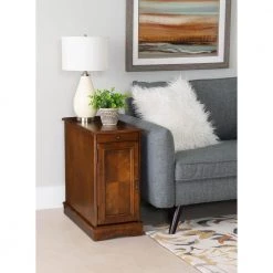 Butte 24 in. L Hazelnut 24 in. H Rectangle Wood Flip-Top Accent Table with 3 Meter Long USB cord by Powell Company -Powell Company Shop hazelnut powell company coffee tables hd1726at21 31 1000