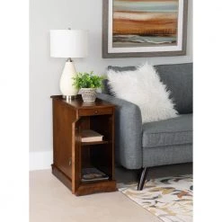 Butte 24 in. L Hazelnut 24 in. H Rectangle Wood Flip-Top Accent Table with 3 Meter Long USB cord by Powell Company -Powell Company Shop hazelnut powell company coffee tables hd1726at21 44 1000