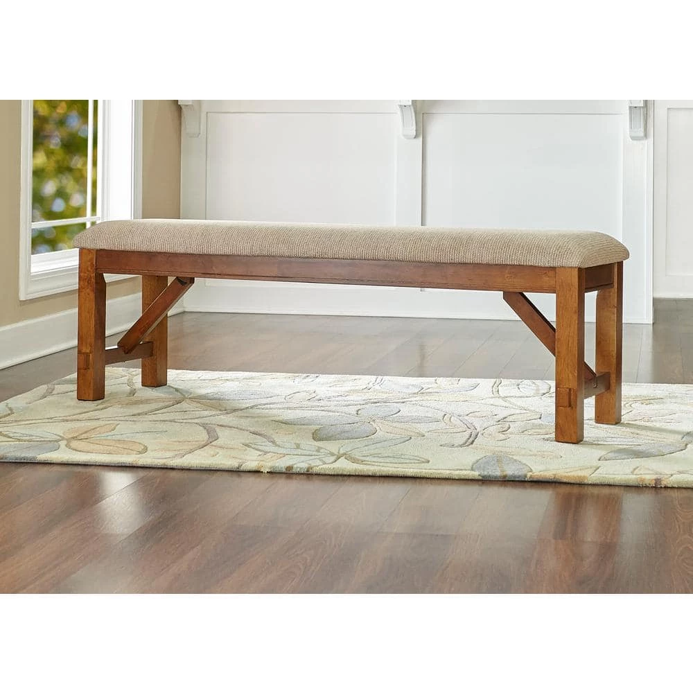 Neumann Dark Hazelnut Dining Bench by Powell Company 9 Neumann Dark Hazelnut Dining Bench by Powell Company - Image 7